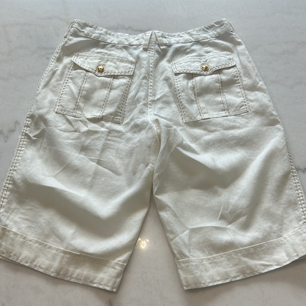 Class Roberto Cavalli Men’s Linen Shorts US Size 32 - Picture 9 of 9